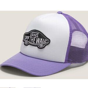 Vans Classic Patch Trucker Hat Youth One Size Women's S/M Purple Haze NWT